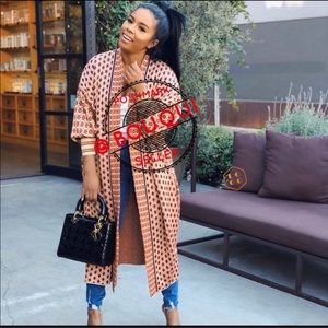 ZARA SPECIAL EDITION JACQUARD COAT CARDIGAN KIMONO